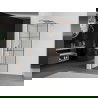 Mexen Kioto douchewand Walk-in 90 x 200 cm, zwart raster 8 mm, geborsteld koper - 800-090-101-65-77