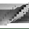 Mexen Kioto Duschwand Walk-in 100 x 200 cm, schwarzes Gitter 8 mm, gebürstetes Gun Gray - 800-100-101-66-77