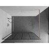Mexen Kioto dušisein Walk-in 160 x 200 cm, must ruudustik 8 mm, harjatud nikkel - 800-160-101-97-77
