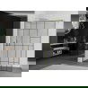 Paroi de douche Mexen Kioto Walk-in 120 x 200 cm, motif noir 8 mm, finition dorée - 800-120-101-55-78