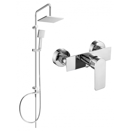 Mexen Tord ensemble de douche mural avec pomme de douche et robinet de douche Alexa, chrome - 71240200-00
