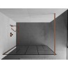 Mexen Kioto dušisein Walk-in 110 x 200 cm, must muster 8 mm, harjatud vask - 800-110-101-65-78