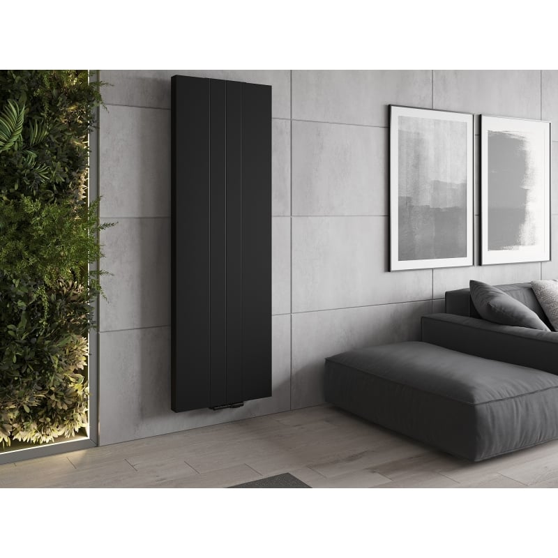 Mexen VS20SL Plattenheizkörper Line 1800 x 500 mm, mittlerer Bodenanschluss, 1090 W, schwarz - W6-180-050-70