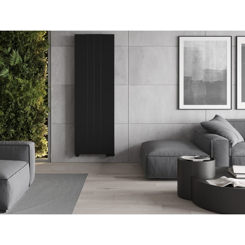 Mexen VS20SL Plattenheizkörper Line 1800 x 500 mm, mittlerer Bodenanschluss, 1090 W, schwarz - W6-180-050-70