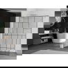 Mexen Kioto douchewand Walk-in 70 x 200 cm, zwart patroon 8 mm, geborsteld nikkel - 800-070-101-97-78