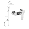 Mexen Alexa Erik opbouw douche set met regendouche en douchekraan, chroom - 71240205-00