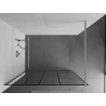 Mexen Kioto dušisein Walk-in 120 x 200 cm, must muster 8 mm, harjatud nikkel - 800-120-101-97-78