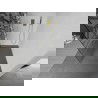 Mexen Kioto Duschabtrennung Walk-in 140 x 200 cm, weißes Muster 8 mm, gebürstetes Gold - 800-140-101-55-85