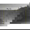 Mexen Kioto vrijstaande douchewand 125 x 200 cm, transparant 8 mm, goud geborsteld - 800-125-002-55-00