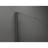 Mexen Kioto paroi de douche Walk-in 100 x 200 cm, motif noir 8 mm, gris gun brossé - 800-100-101-66-77