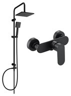 Mexen Tord ensemble de douche en saillie avec pomme de douche et robinet de douche Milo, noir - 71340200-70