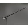 Mexen Kioto paroi de douche Walk-in 130 x 200 cm, motif noir 8 mm, gun gray brossé - 800-130-101-66-78
