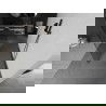 Mexen Kioto vrijstaande douchewand 115 x 200 cm, transparant 8 mm, geborsteld geweergrijs - 800-115-002-66-00