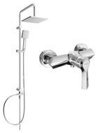 Mexen Tord Aufputz-Duschset mit Regenduschkopf und Sabre-Duscharmatur, Chrom - 72140200-00
