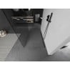 Mexen Kioto freestanding shower wall 150 x 200 cm, transparent 8 mm, brushed gun gray - 800-150-002-66-00