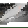 Mexen Kioto freistehende Duschwand 100 x 200 cm, transparent 8 mm, gebürstetes Messing - 800-100-002-65-00