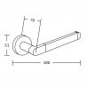 Mexen Tiber tualettpaberi hoidja, must - 7050533-70