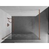 Mexen Kioto dušisein Walk-in 80 x 200 cm, valge muster 8 mm, harjatud vask - 800-080-101-65-85