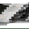 Mexen Kioto douchewand Walk-in 100 x 200 cm, wit patroon 8 mm, geborsteld koper - 800-100-101-65-85