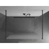 Mexen Kioto paroi de douche autoportante 140 x 200 cm, verre dépoli 8 mm, gris canon brossé - 800-140-002-66-30