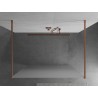 Mexen Kioto ścianka prysznicowa wolnostojąca 100 x 200 cm, szron 8 mm, miedź szczotkowana - 800-100-002-65-30