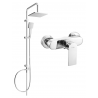 Mexen Royo Tord ensemble de douche extérieur avec douche de tête et robinet de douche, chrome - 72240200-00