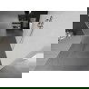 Mexen Kioto freistehende Duschwand 100 x 200 cm, matt 8 mm, gebürstetes Nickel - 800-100-002-97-30