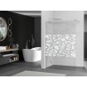 Mexen Kioto dušisein Walk-in 120 x 200 cm, valge muster 8 mm, harjatud nikkel - 800-120-101-97-85