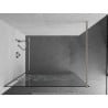 Mexen Kioto ścianka prysznicowa Walk-in 130 x 200 cm, biały wzór 8 mm, nikiel szczotkowany - 800-130-101-97-85
