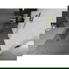 Mexen Kioto vrijstaande douchewand 100 x 200 cm, transparant/matglas 8 mm, geborsteld goud - 800-100-002-55-35