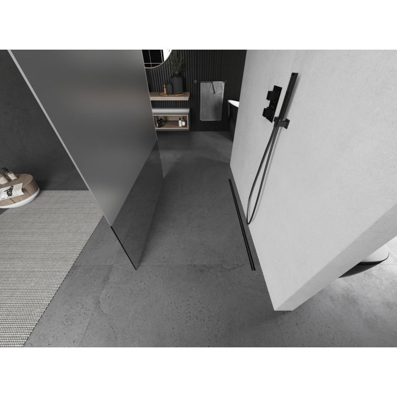 Mexen Kioto ελεύθερη όρθια καμπίνα ντους 100 x 200 cm, διάφανο/παγωμένο 8 mm,