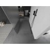 Mexen Kioto freistehende Duschwand 130 x 200 cm, transparent/matt 8 mm, gun grey gebürstet - 800-130-002-66-35