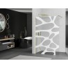 Mexen Kioto dušisein Walk-in 110 x 200 cm, valge laine 8 mm, kuldne harjatud - 800-110-101-55-97