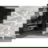 Mexen Kioto douchewand Walk-in 120 x 200 cm, witte golf 8 mm, goud geborsteld - 800-120-101-55-97