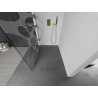 Mexen Kioto dušinurk Walk-in 140 x 200 cm, valge laine 8 mm, kuldne harjatud - 800-140-101-55-97