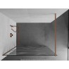 Mexen Kioto dušisein Walk-in 70 x 200 cm, valge laine 8 mm, harjatud vask - 800-070-101-65-97