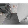 Mexen Kioto paroi de douche Walk-in 100 x 200 cm, motif blanc 8 mm, laiton brossé - 800-100-101-65-97