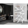 Mexen Kioto Duschwand Walk-in 120 x 200 cm, weiße Welle 8 mm, gebürstetes Kupfer - 800-120-101-65-97