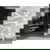 Mexen Kioto douchewand Walk-in 140 x 200 cm, witte golf 8 mm, geborsteld koper - 800-140-101-65-97