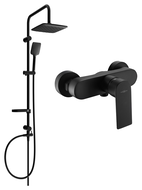 Mexen Sven ensemble de douche en applique avec douche de tête et mitigeur de douche Royo, noir - 72240262-70
