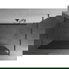Mexen Kioto vrijstaande douchewand 140 x 200 cm, grafiet 8 mm, geborsteld geweergrijs - 800-140-002-66-40