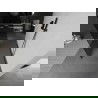 Mexen Kioto vrijstaande douchewand 140 x 200 cm, grafiet 8 mm, geborsteld geweergrijs - 800-140-002-66-40