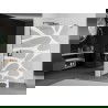 Mexen Kioto Duschwand Walk-in 70 x 200 cm, weiße Welle 8 mm, gebürstetes Gun Gray - 800-070-101-66-97