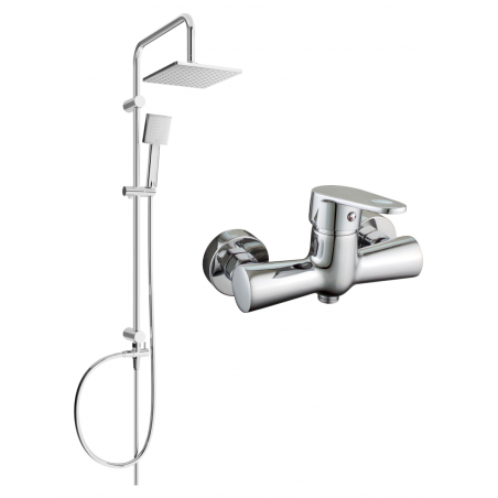 Mexen Kama Tord Bausaz Duschset mat enger Douche an enger Duschbatterie, Chrom - 72540200-00