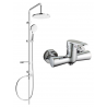 Mexen Erik ensemble de douche en saillie avec pomme de douche et mitigeur de douche Kama, chrome - 72540205-00
