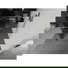 Mexen Kioto freistehende Duschwand 100 x 200 cm, grafit 8 mm, gebürstetes Gold - 800-100-002-55-40