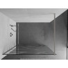 Mexen Kioto dušisein Walk-in 110 x 200 cm, valge laine 8 mm, harjatud nikkel - 800-110-101-97-97