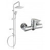 Mexen Kama Sven ensemble de douche apparent avec pomme de douche et robinet de douche, chromé - 72540262-00