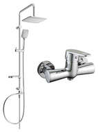 Mexen Sven ensemble de douche en saillie avec pomme de douche et mitigeur Kama, chrome - 72540262-00