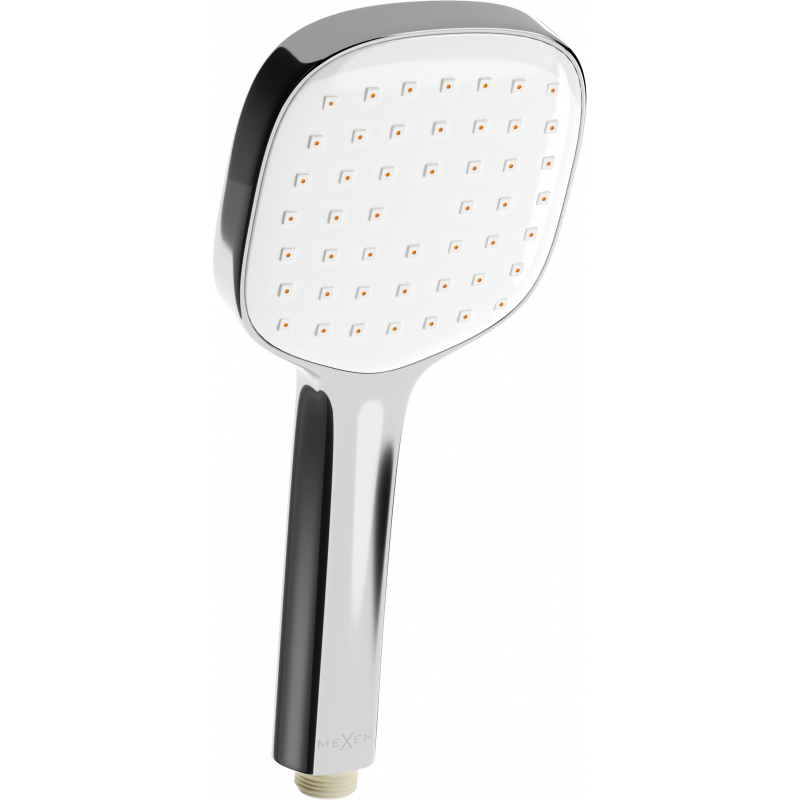 Mexen R-33 mango de ducha de 1 función, cromo/blanco - 79533-02